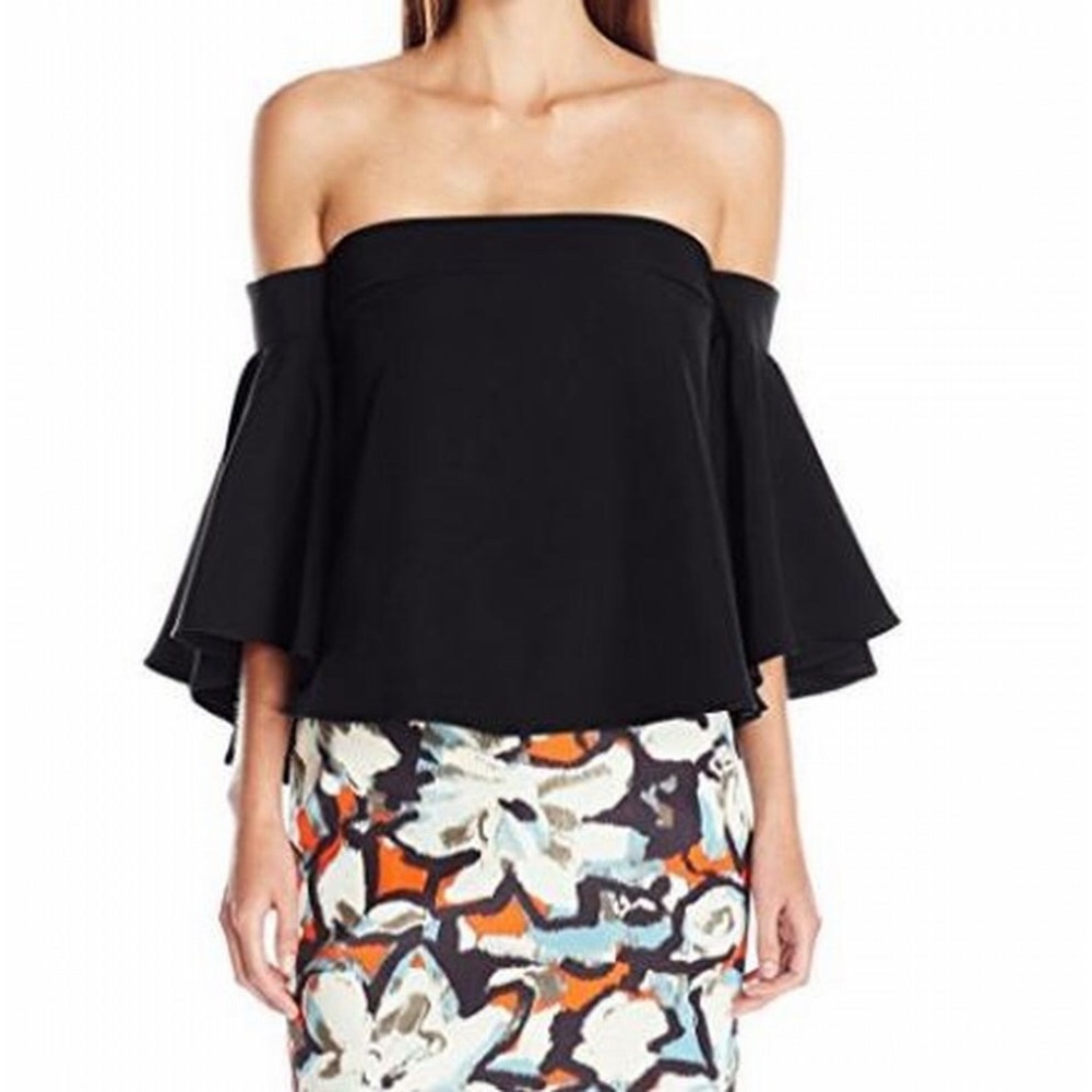 MILLY Rosa Off the Shoulder Ruffles Cady Top NWOT
